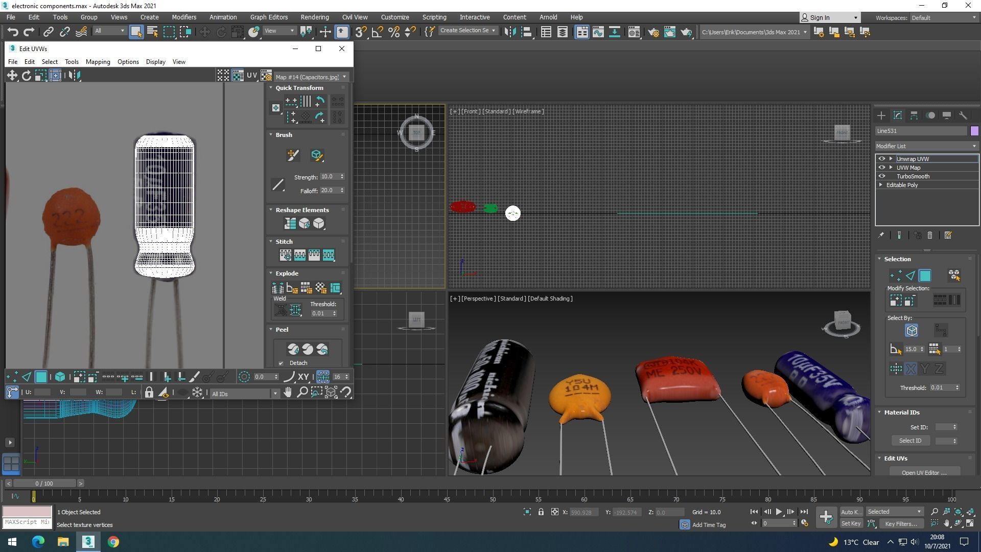 Electronic Components Set 3D model_67