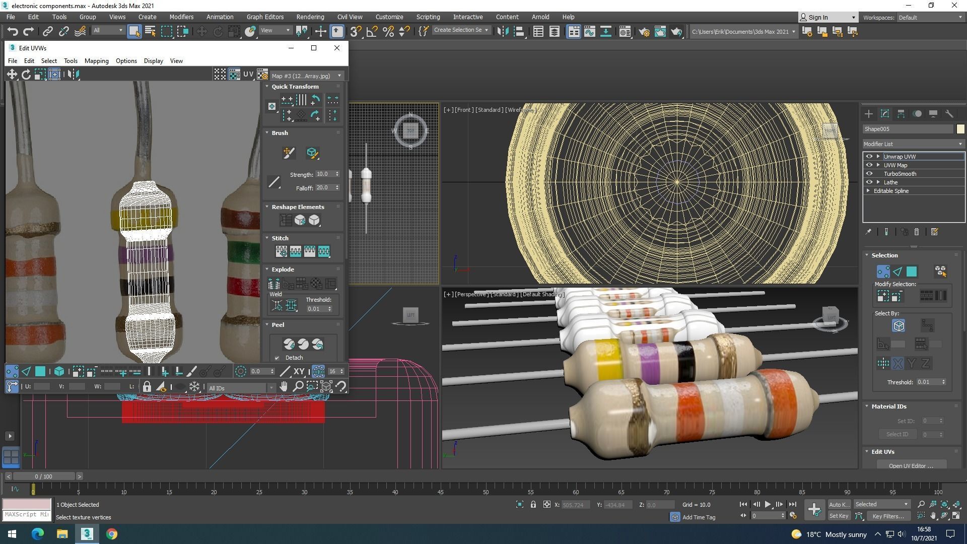 Electronic Components Set 3D model_60