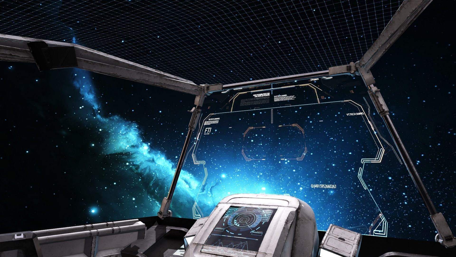 Spaceship Cockpit v1 Lowpoly PBR Low-poly 3D model_10