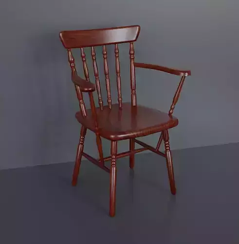 medium polygonal chair model
