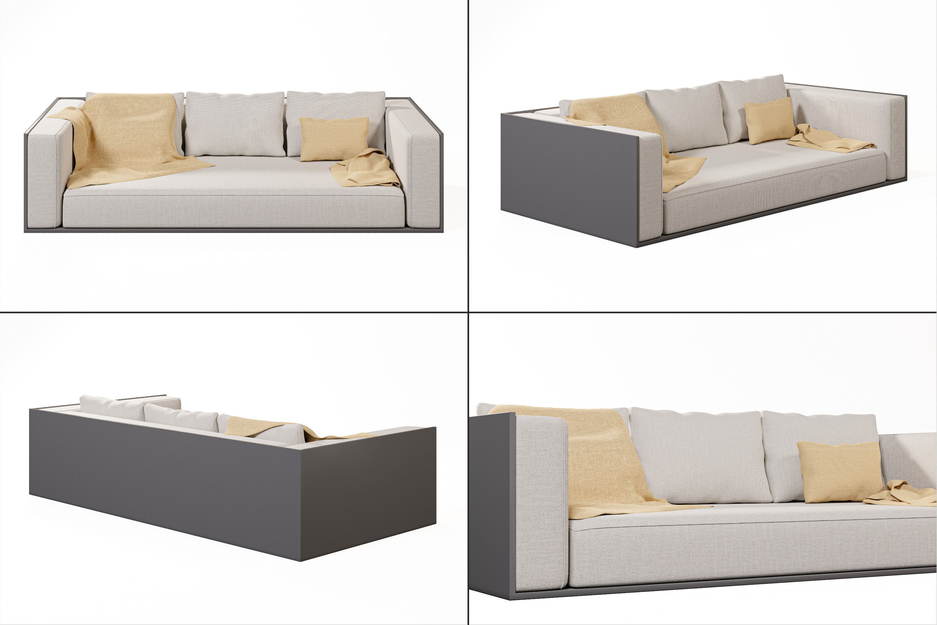 Modern Sofa 3D model_1