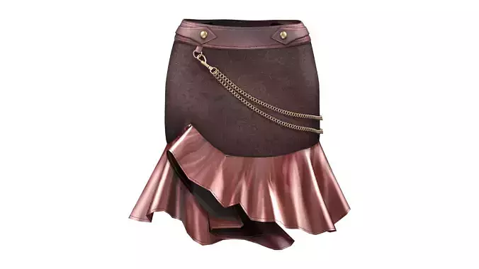 Decorative Steampunk Short Skirt