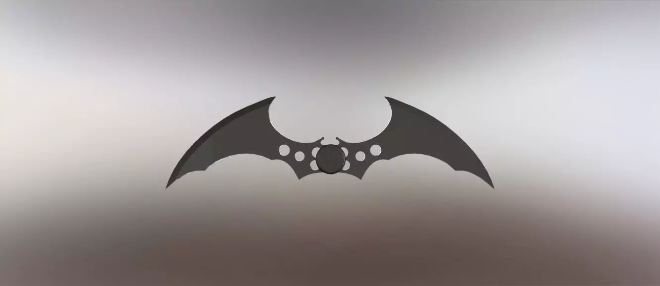 Batarang from Batman Arkham Series 3D model_0