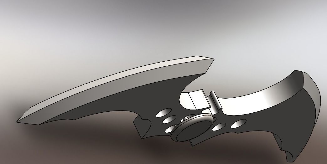 Batarang from Batman Arkham Series 3D model_4