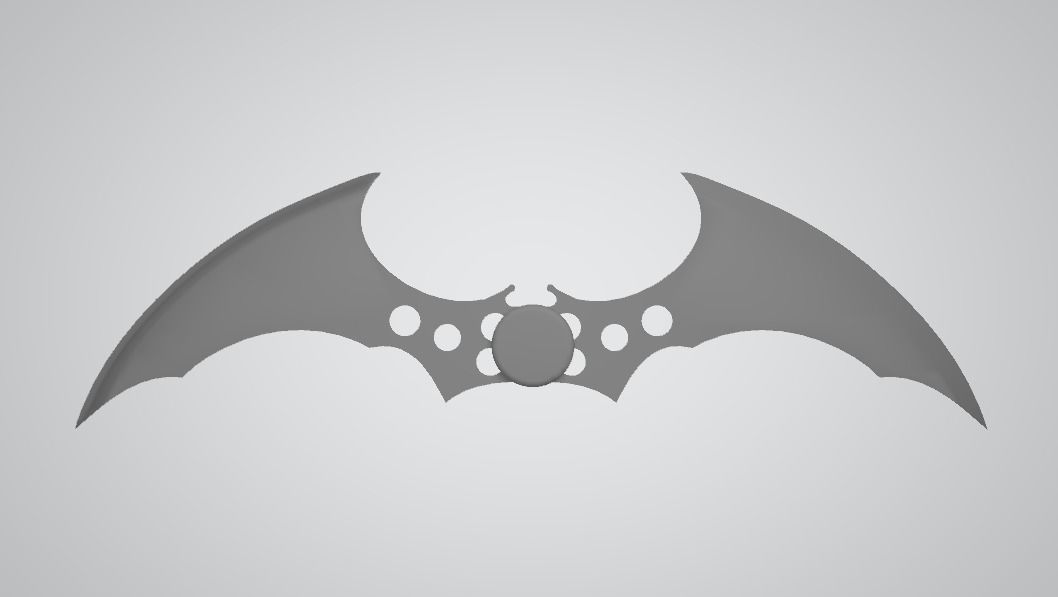 Batarang from Batman Arkham Series 3D model_2