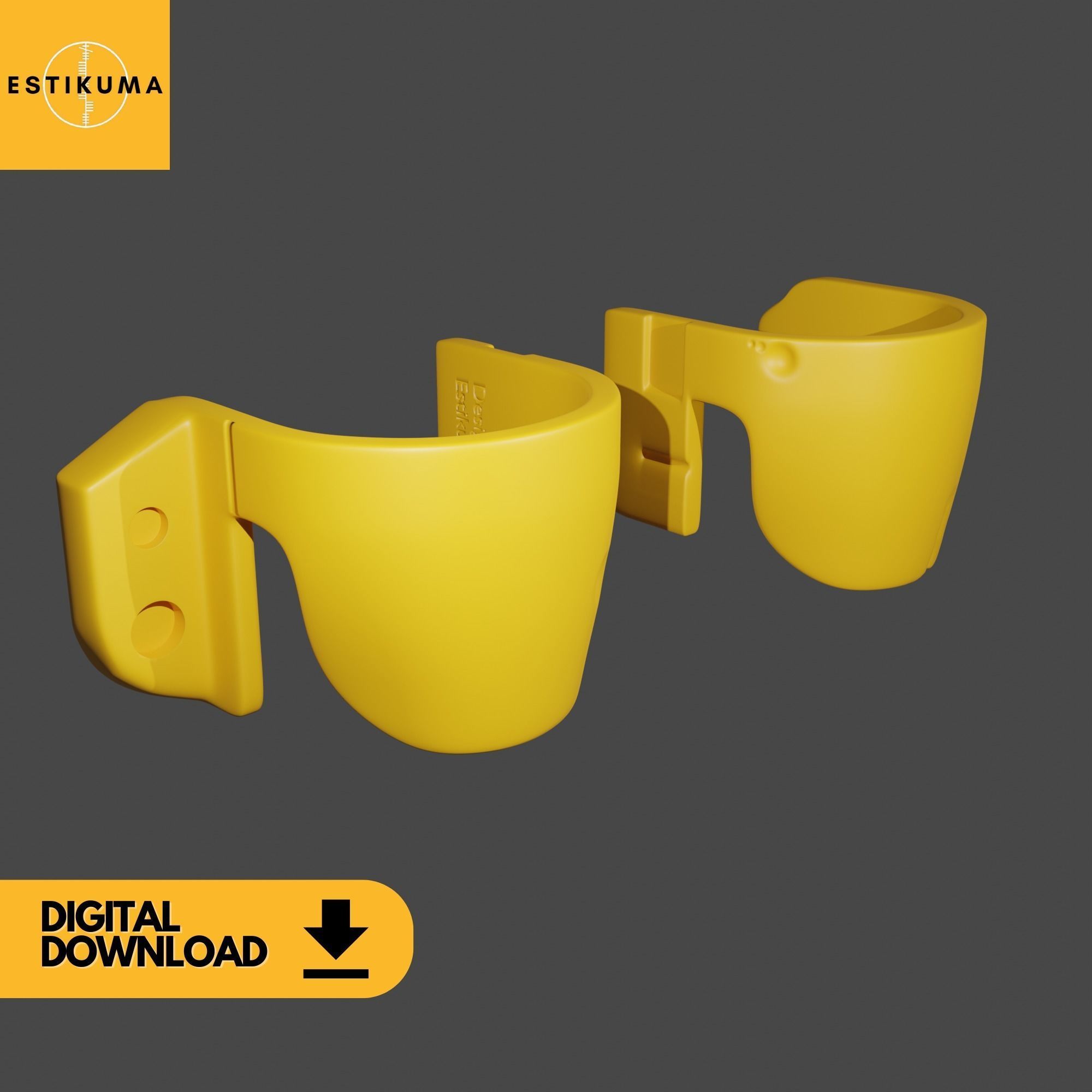 Boba Fett Knee Amour Return Of The Jedi Clean and Battle Damaged 3D print model_5