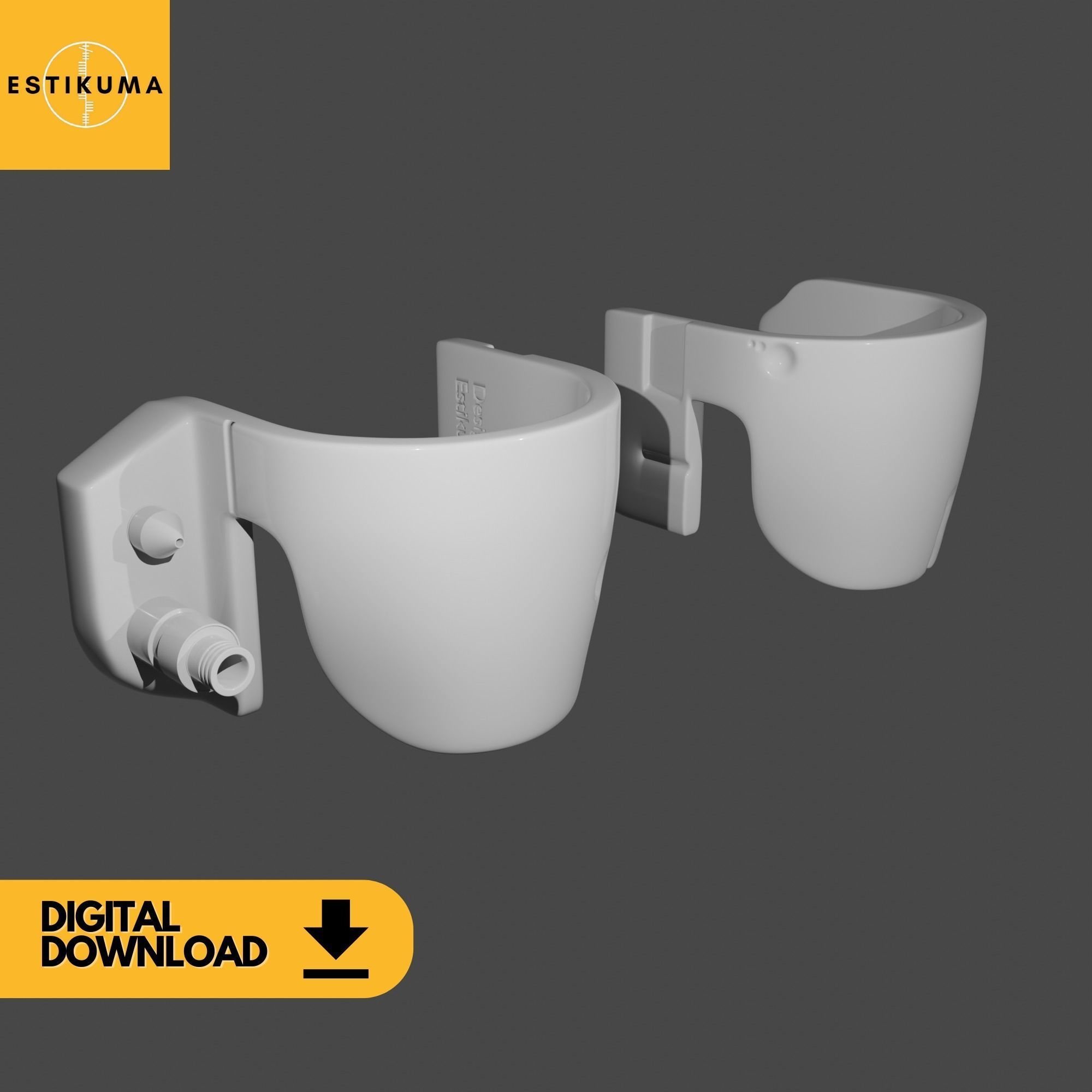 Boba Fett Knee Amour Return Of The Jedi Clean and Battle Damaged 3D print model_11