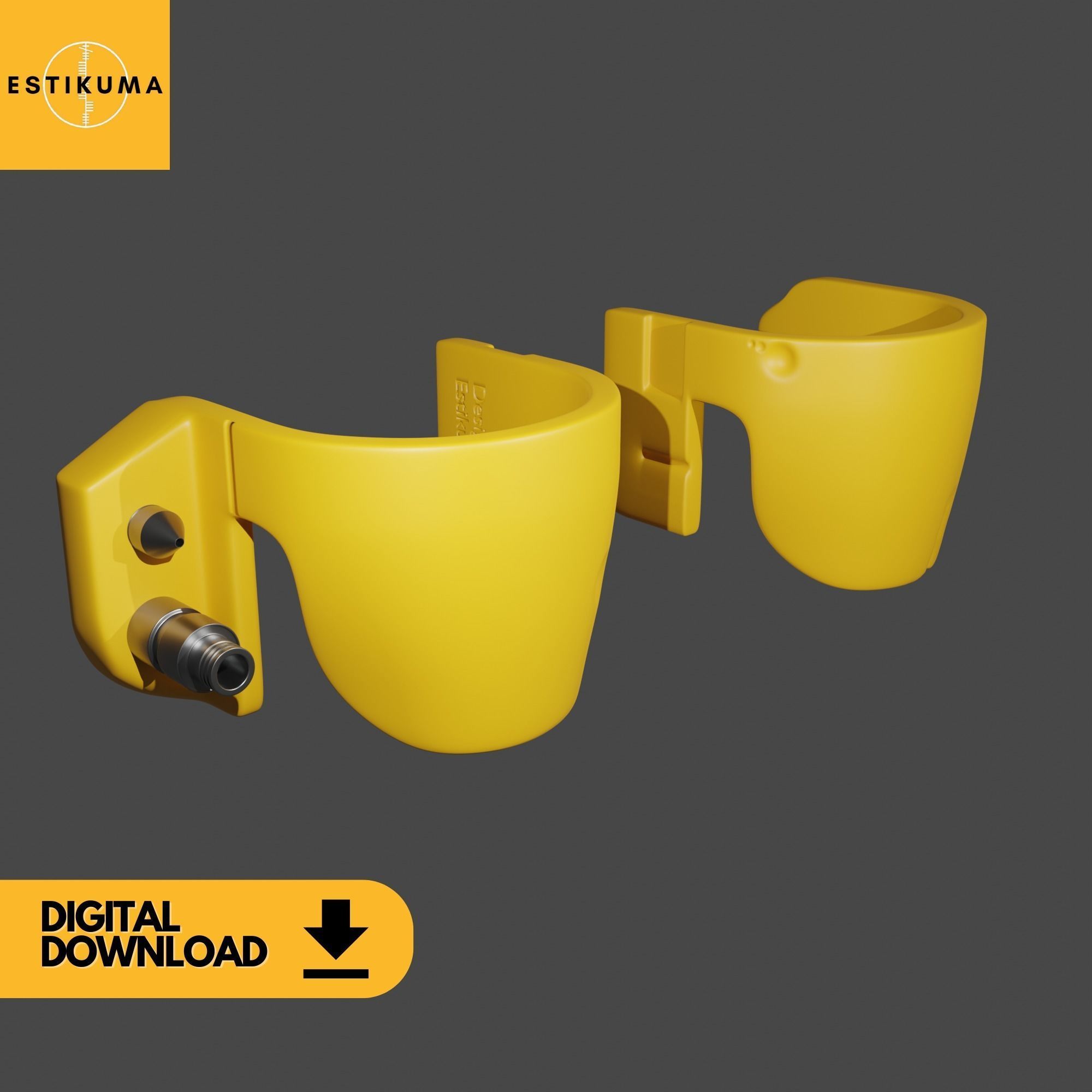 Boba Fett Knee Amour Return Of The Jedi Clean and Battle Damaged 3D print model_4