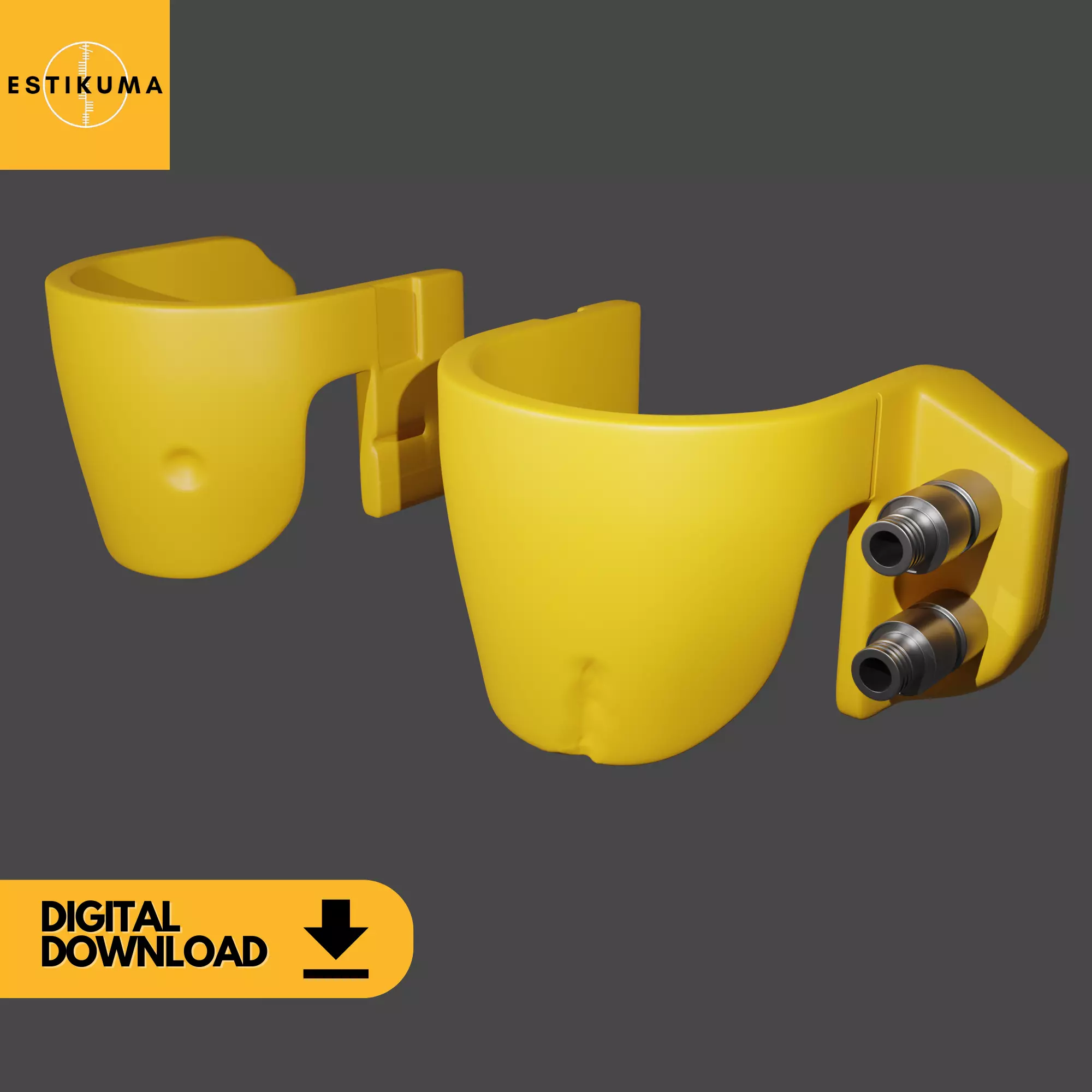 Boba Fett Knee Amour Return Of The Jedi Clean and Battle Damaged 3D print model_0