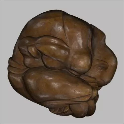 Orang Malu  Yogi man Buddha  3D model_0