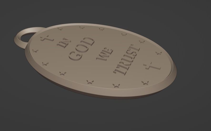 JESUS PEDANT 3D print model_2