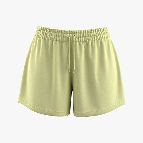 Women Quick Dry Swim Shorts Design 3D model