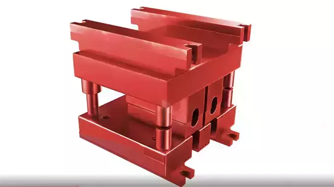 Industrial Die Low-poly 3D model