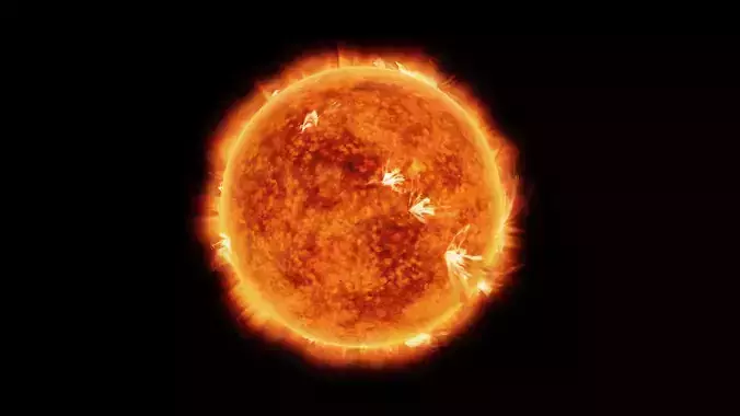 Sun Animated 3D model