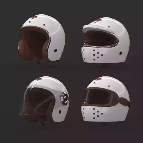 Motorcycle Helmet 3D model