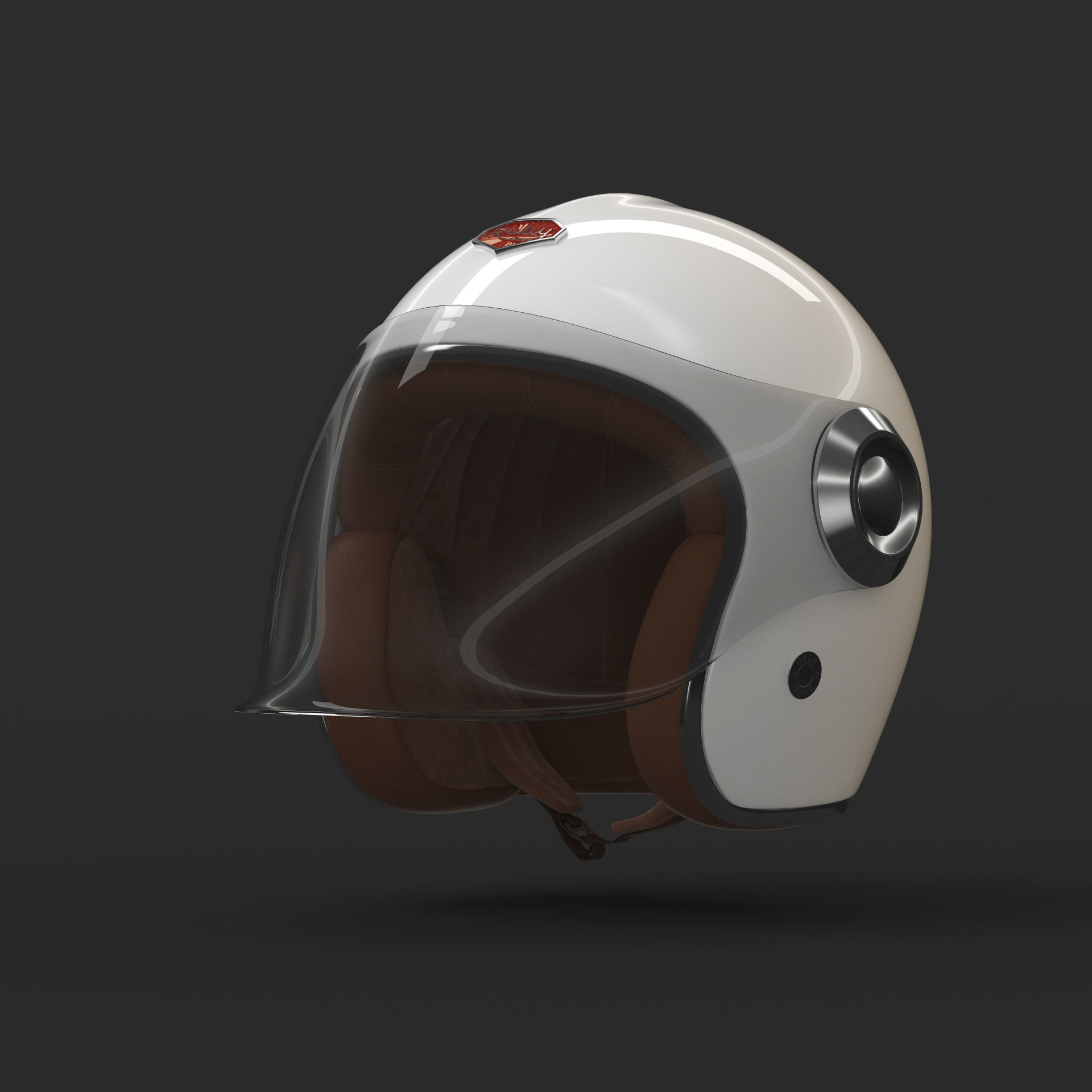 Motorcycle Helmet 3D model_5