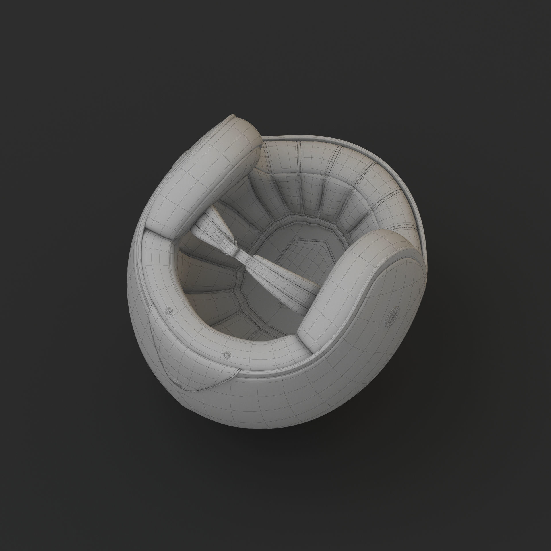 Motorcycle Helmet 3D model_35