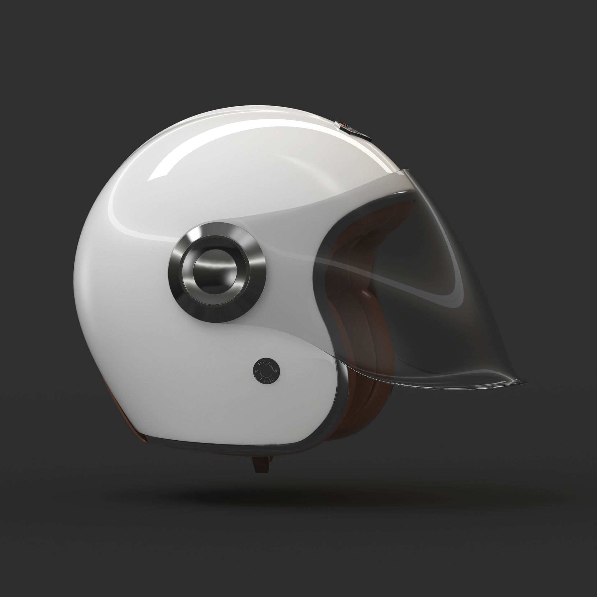 Motorcycle Helmet 3D model_7