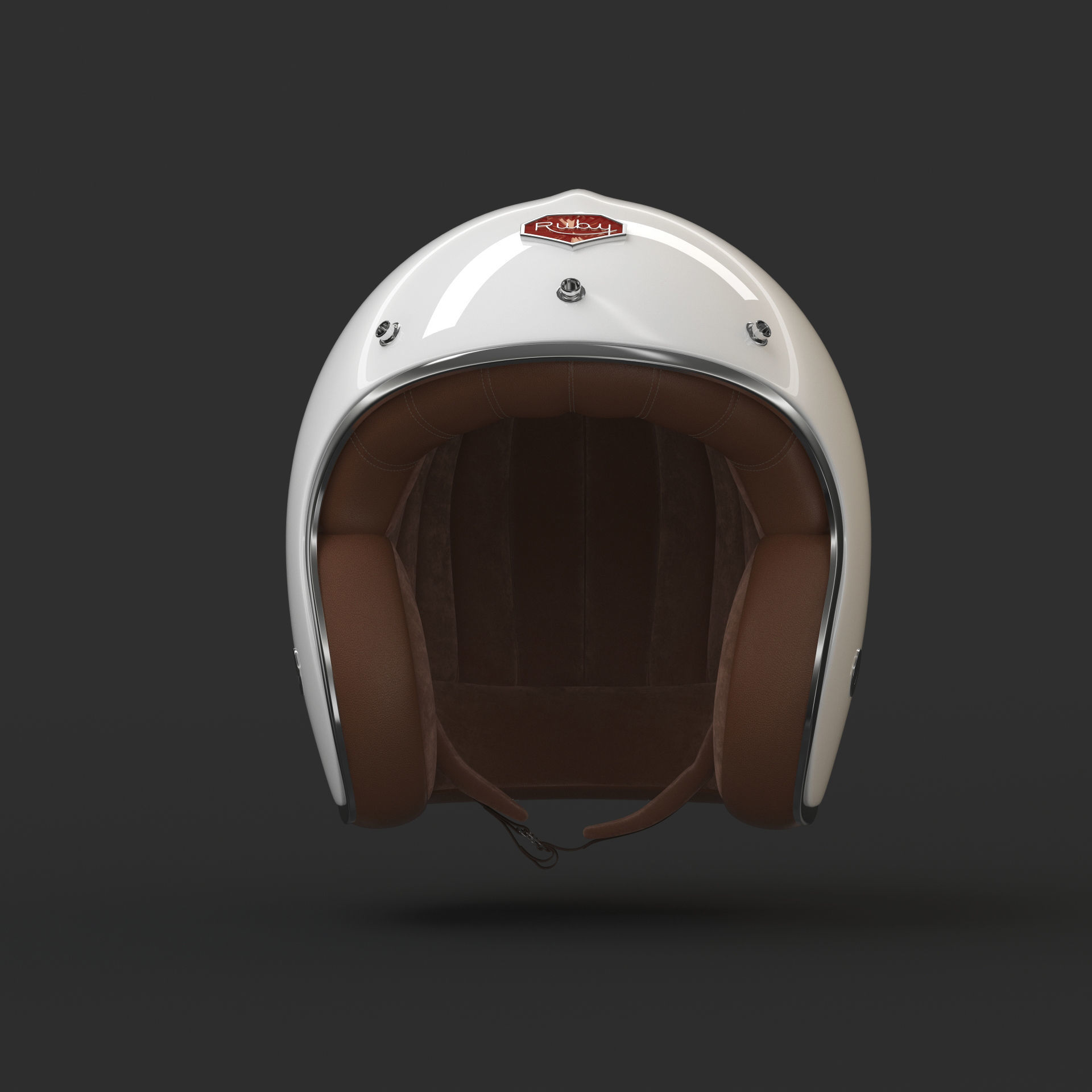 Motorcycle Helmet 3D model_30