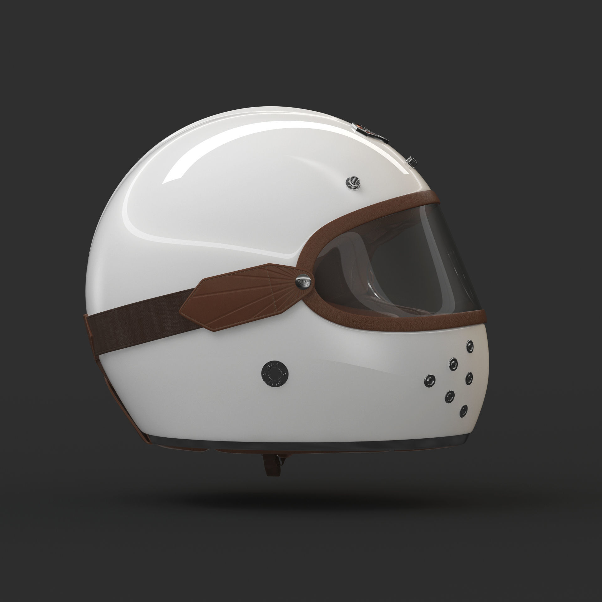 Motorcycle Helmet 3D model_15