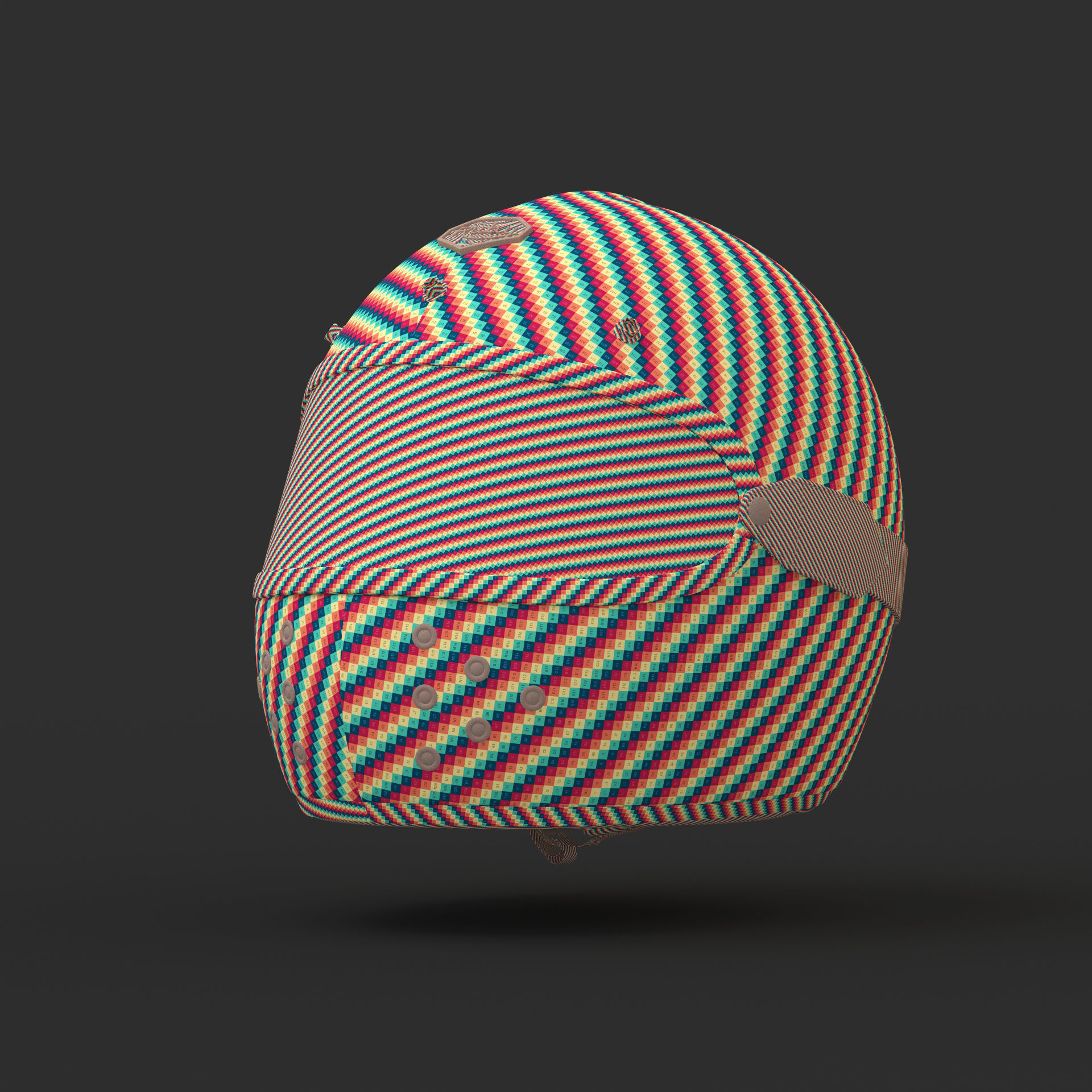 Motorcycle Helmet 3D model_19