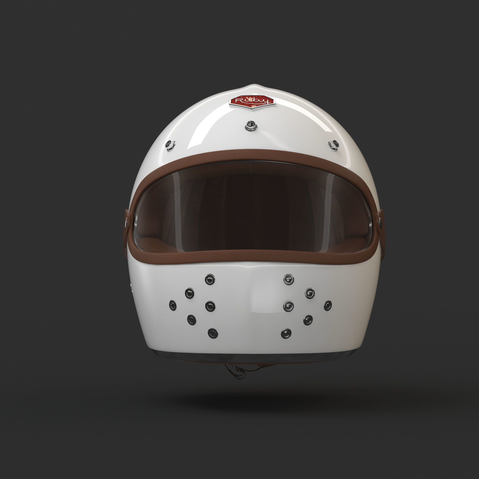 Motorcycle Helmet 3D model_14