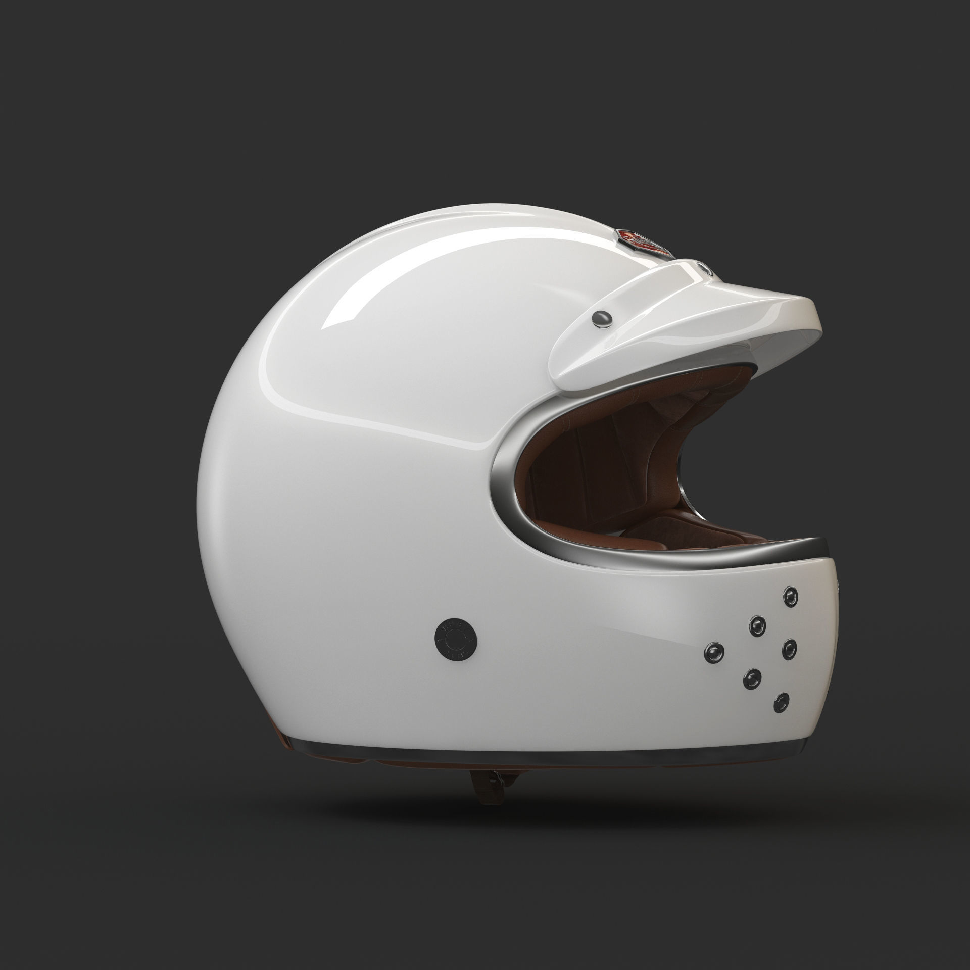 Motorcycle Helmet 3D model_23