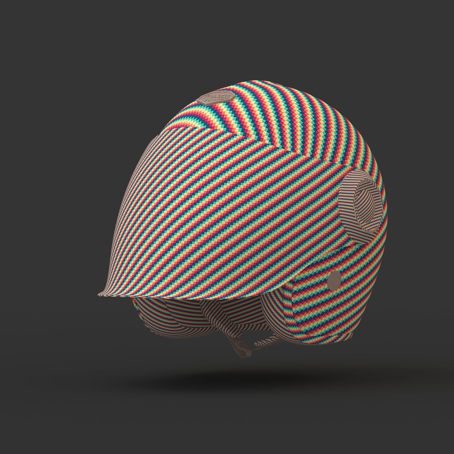 Motorcycle Helmet 3D model_11