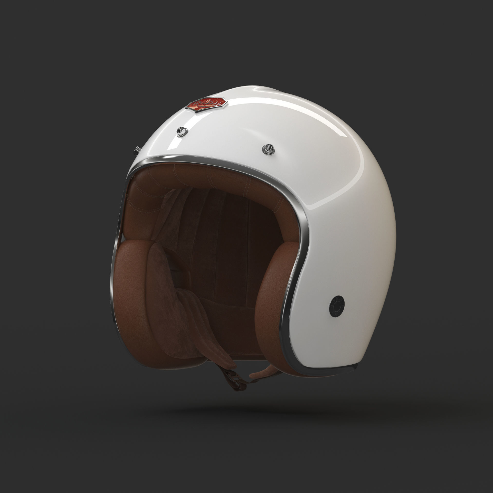 Motorcycle Helmet 3D model_29
