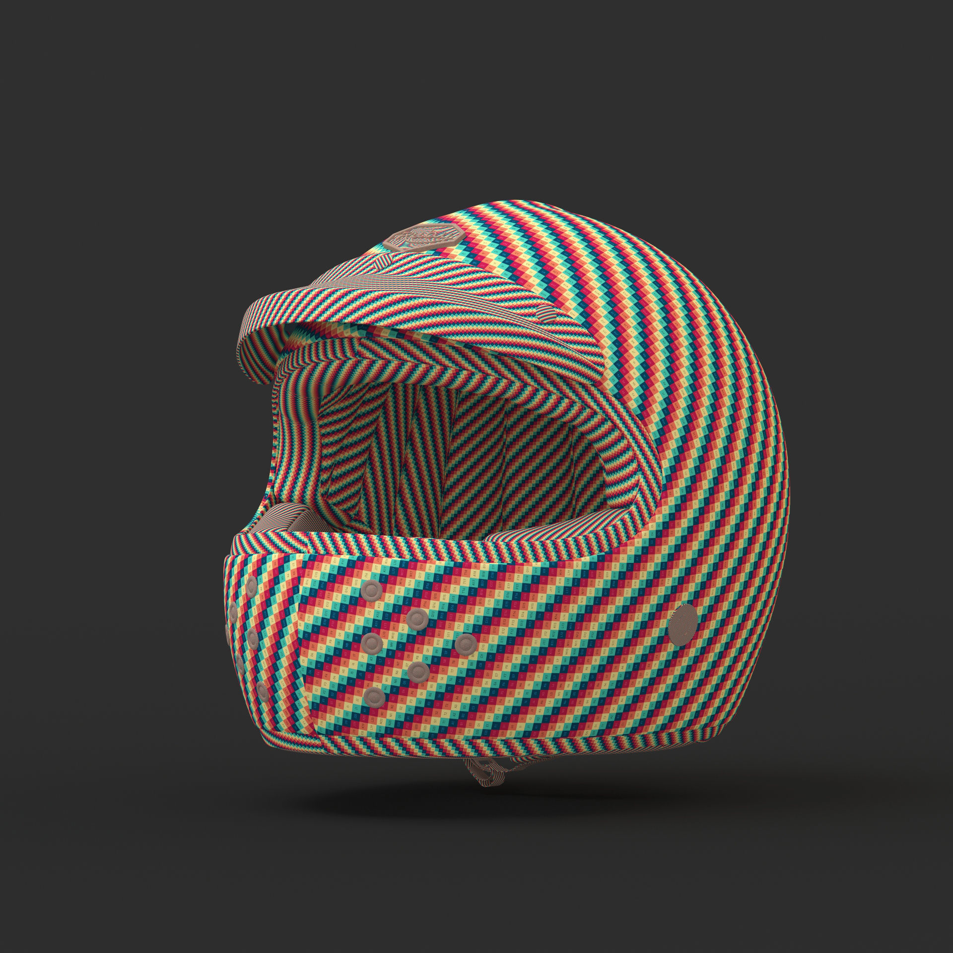 Motorcycle Helmet 3D model_27
