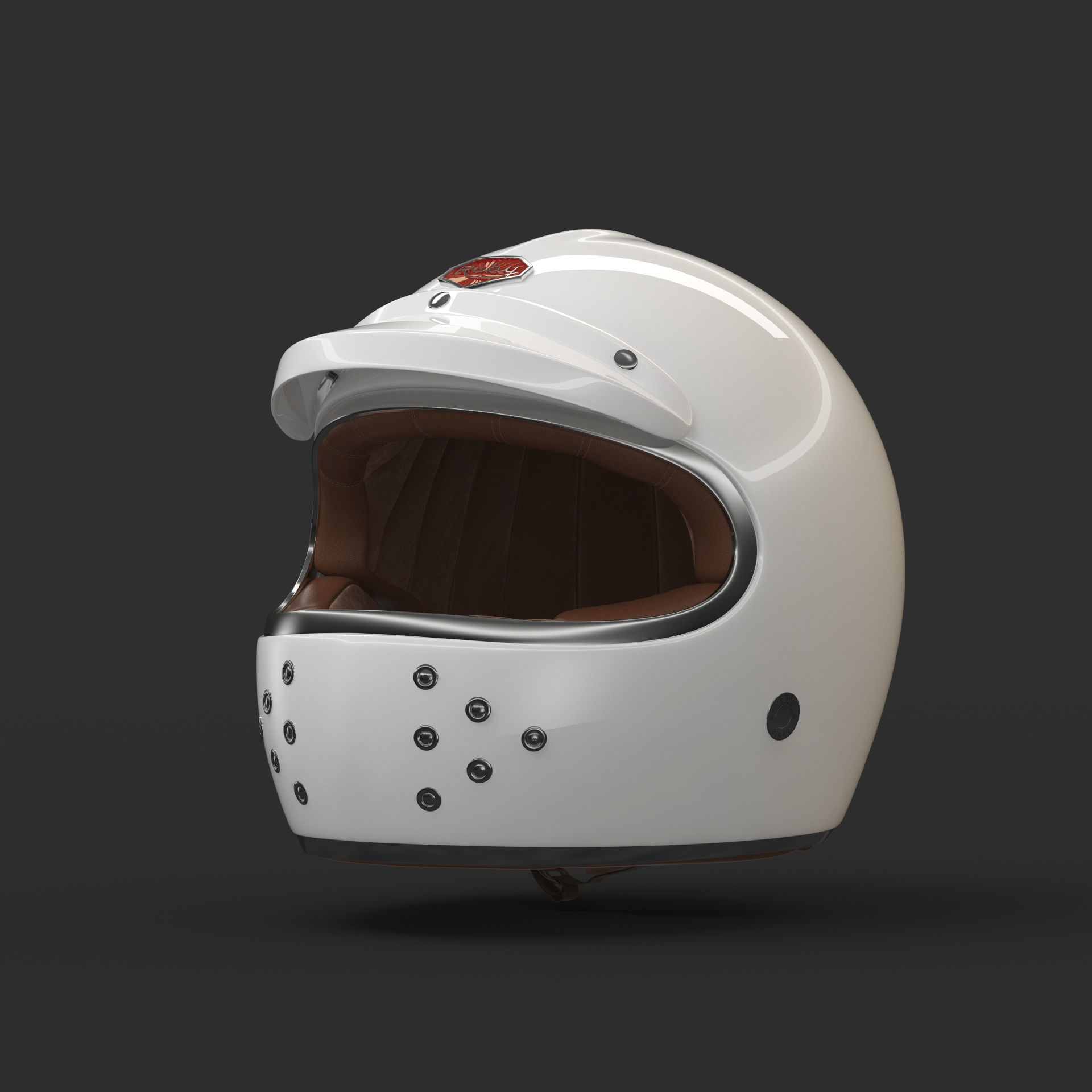 Motorcycle Helmet 3D model_21