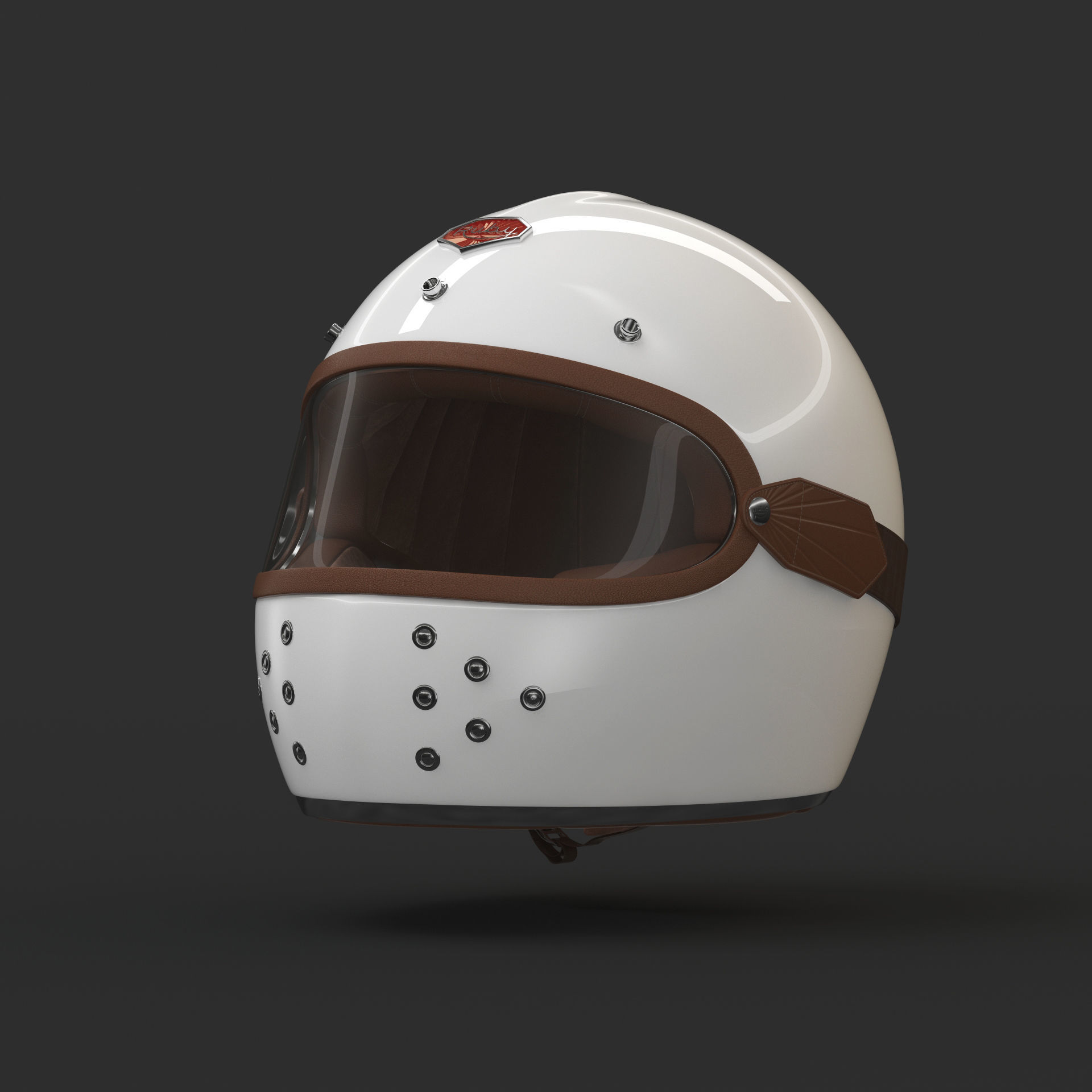 Motorcycle Helmet 3D model_13