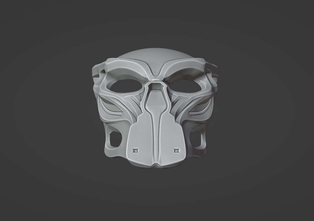 Predator Immortal mask 3D print model_8