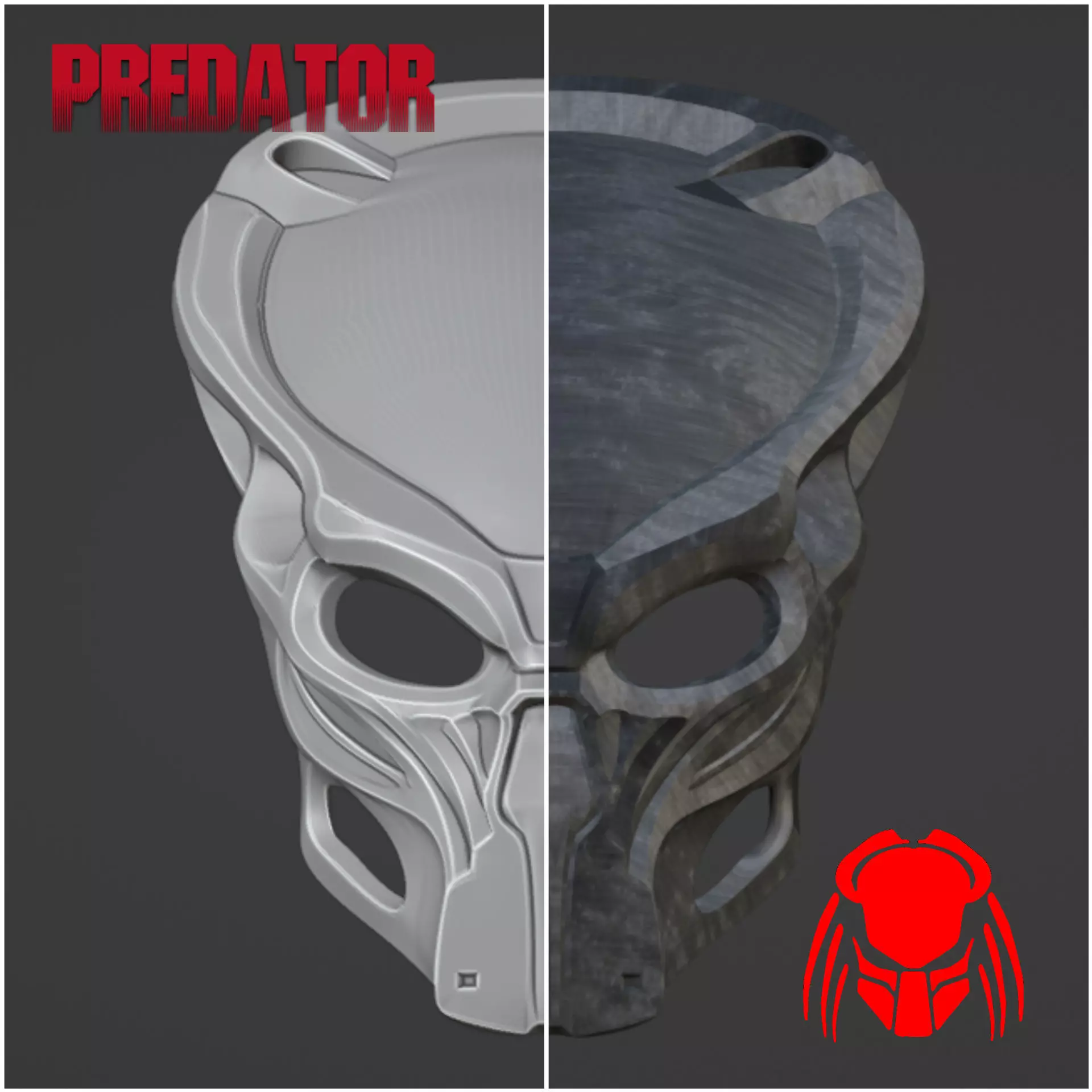 Predator Immortal mask 3D print model_0