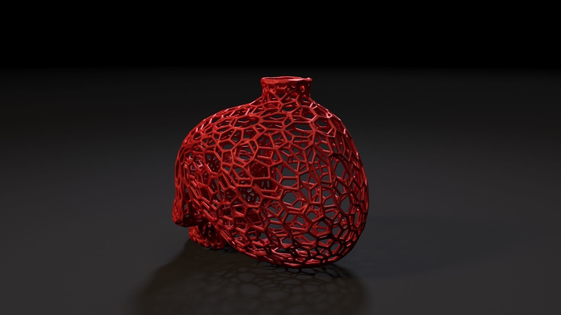 Skull vase 2 3D print model_5