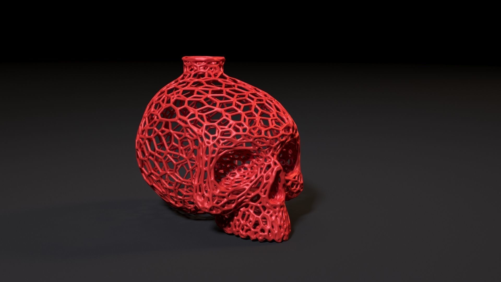 Skull vase 2 3D print model_9