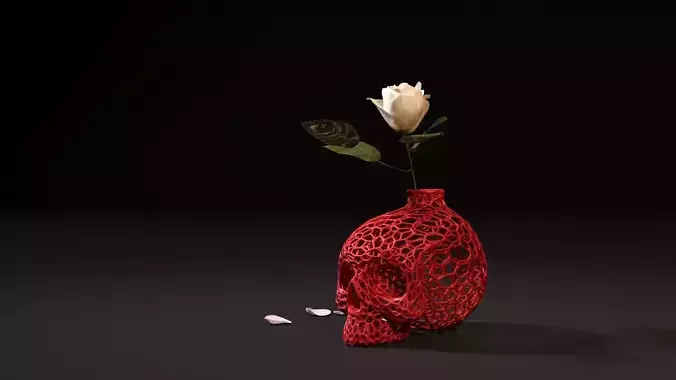 Skull vase 2