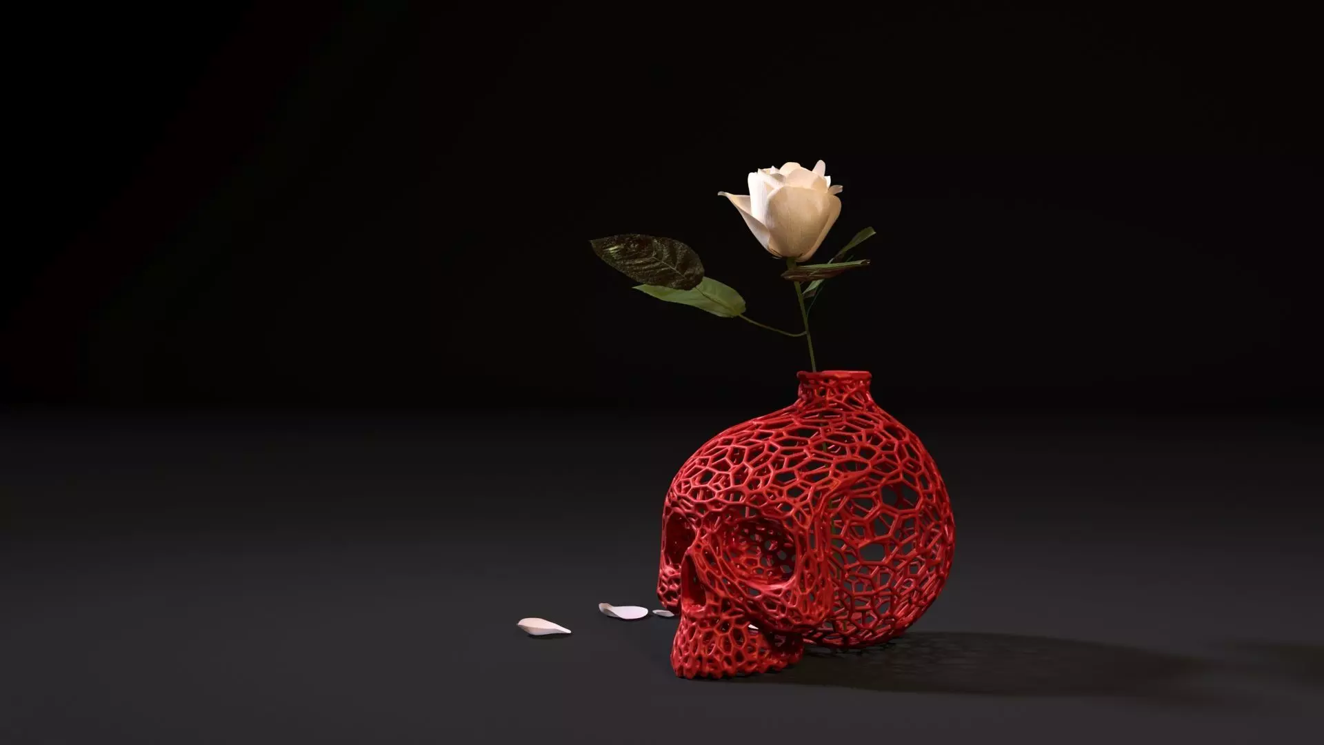 Skull vase 2 3D print model_0