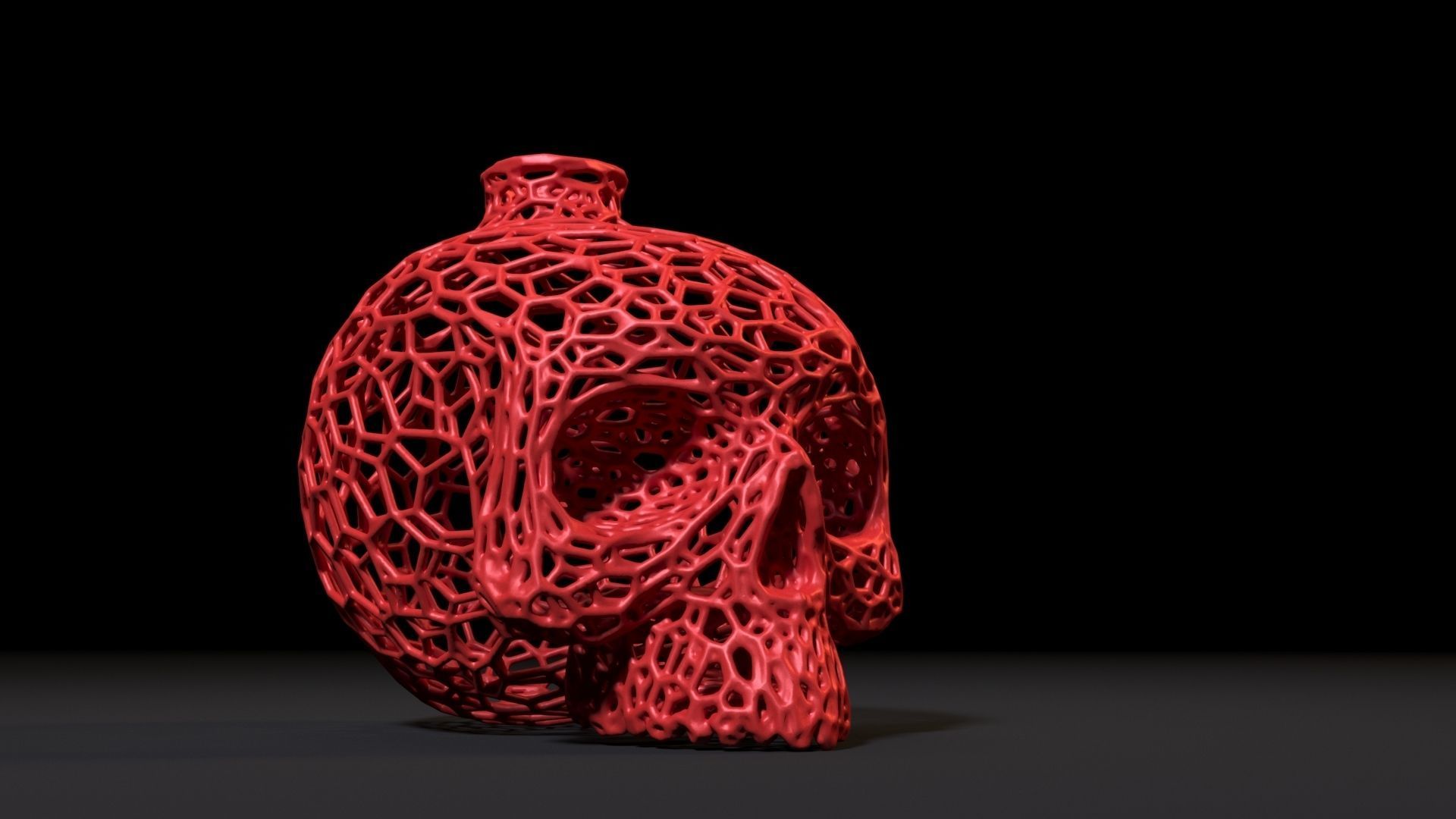 Skull vase 2 3D print model_12
