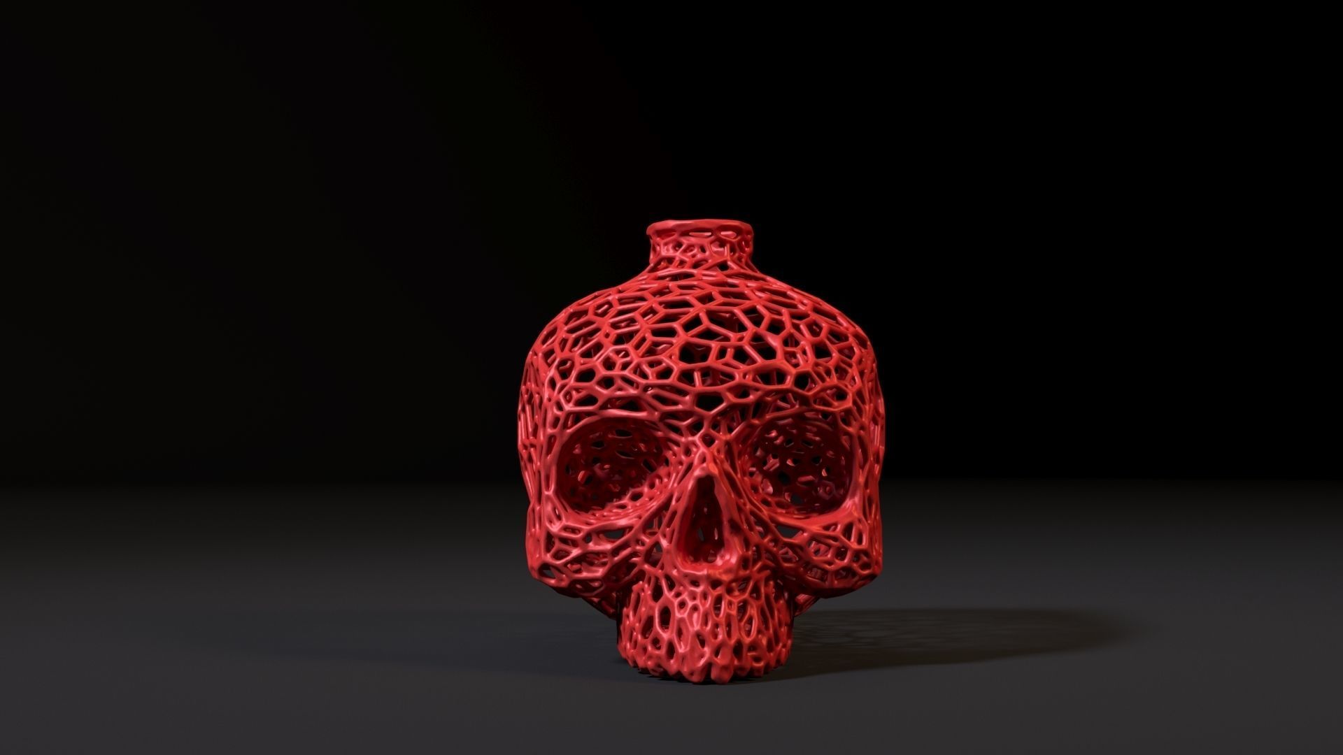 Skull vase 2 3D print model_10
