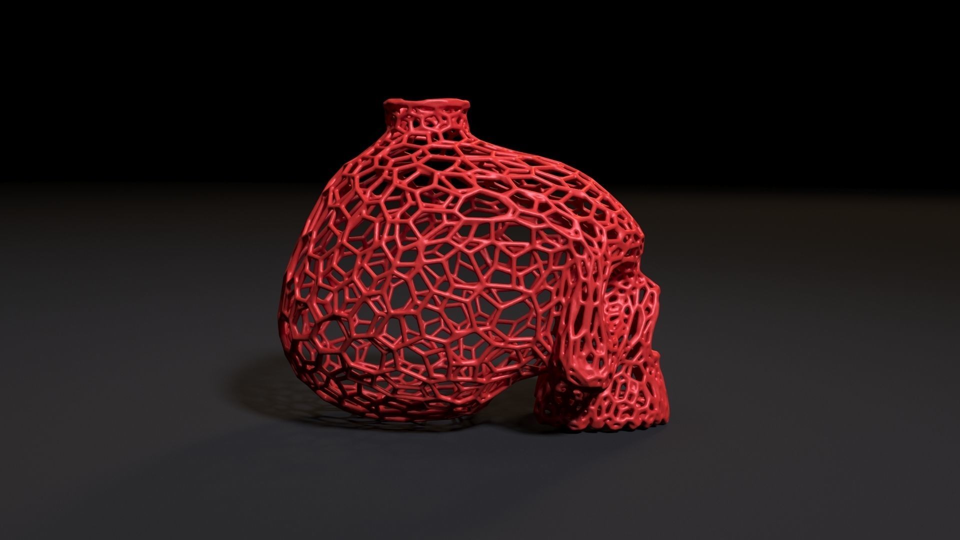 Skull vase 2 3D print model_8