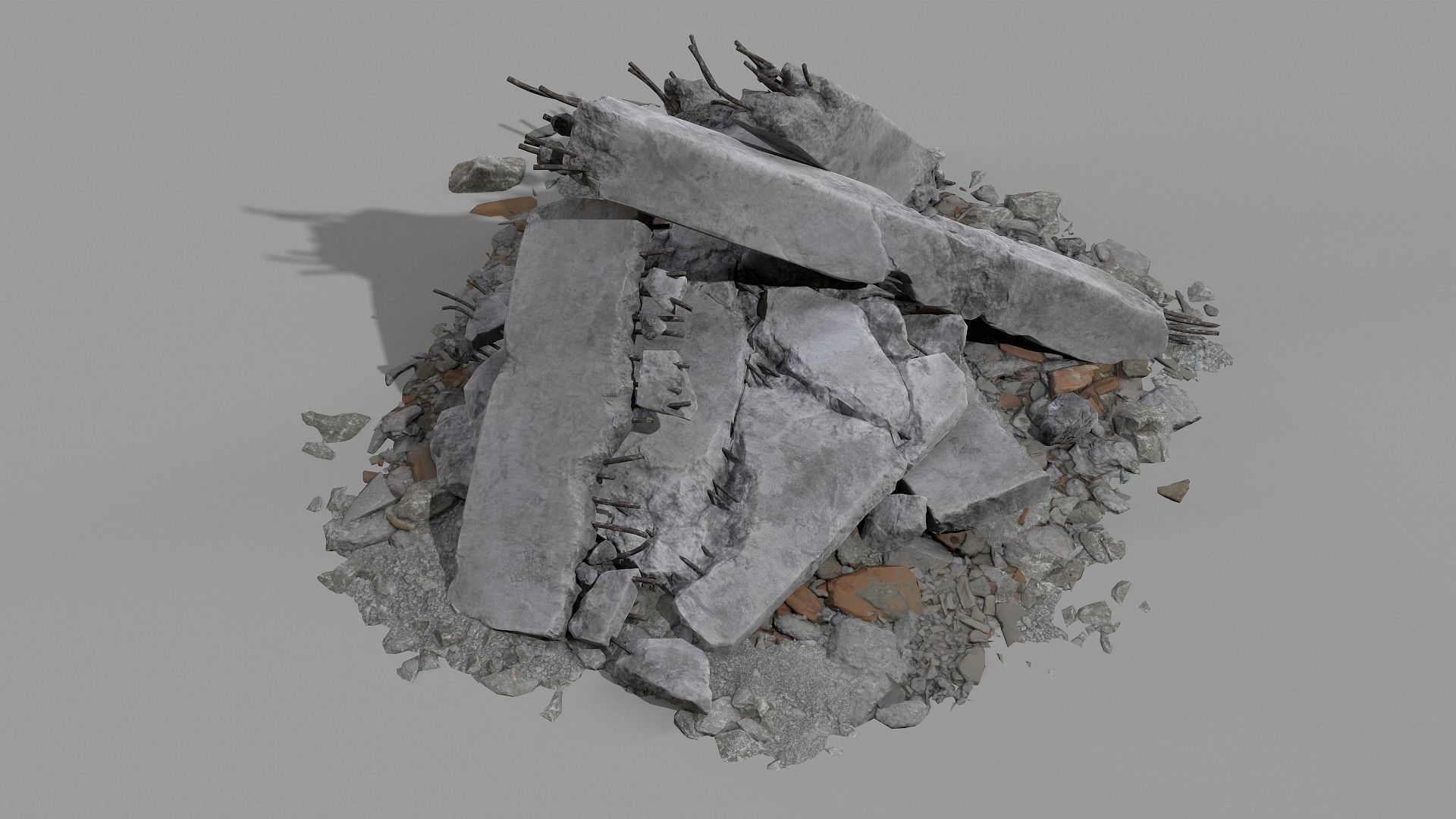 Ruined Debris 05 Low-poly 3D model_24