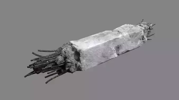 Damaged Concrete Column 01 v2