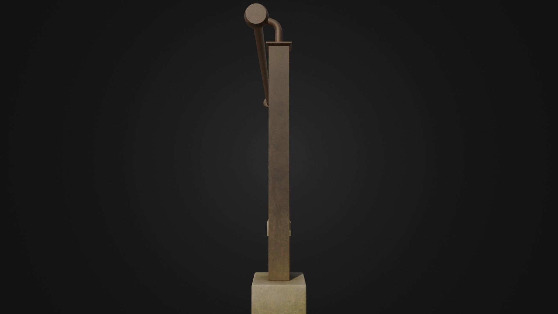 Fence 03 Low-poly 3D model_12