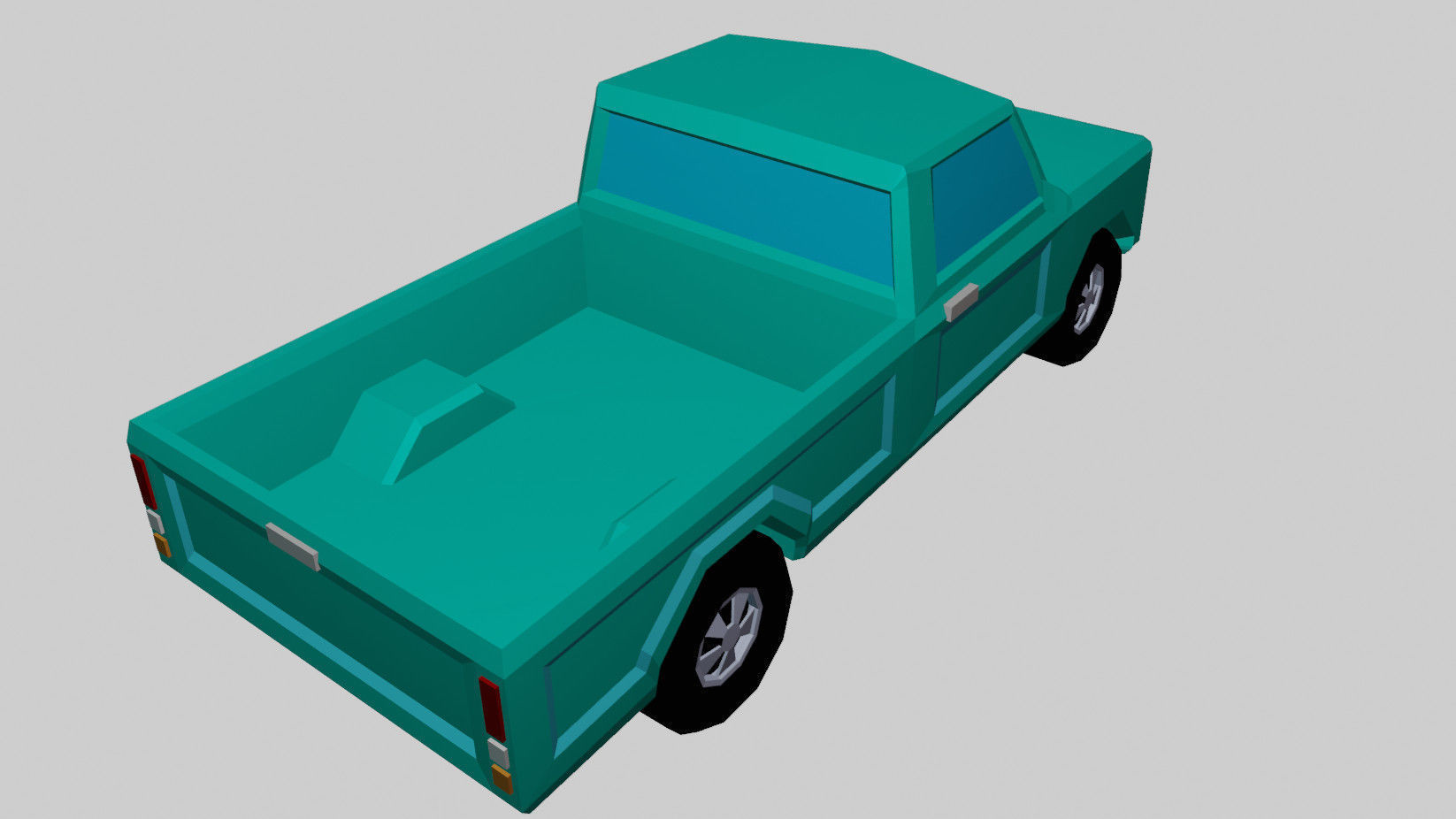 3D model Low Poly Work Pickup Truck VR / AR / low-poly | CGTrader