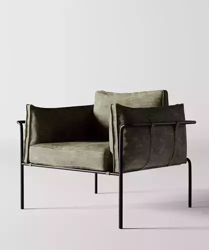 Scandinavian modern chair 3D model