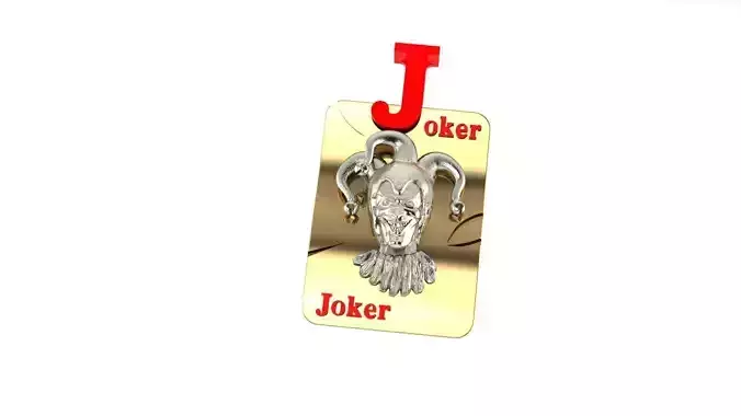 pr1 Joker gold pendant