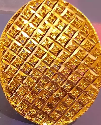 Cut gold fusion ring 3D print model