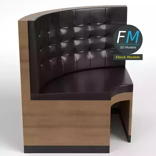 Diner booth corner couch 3