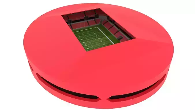American Football Stadium Low-poly 3D model